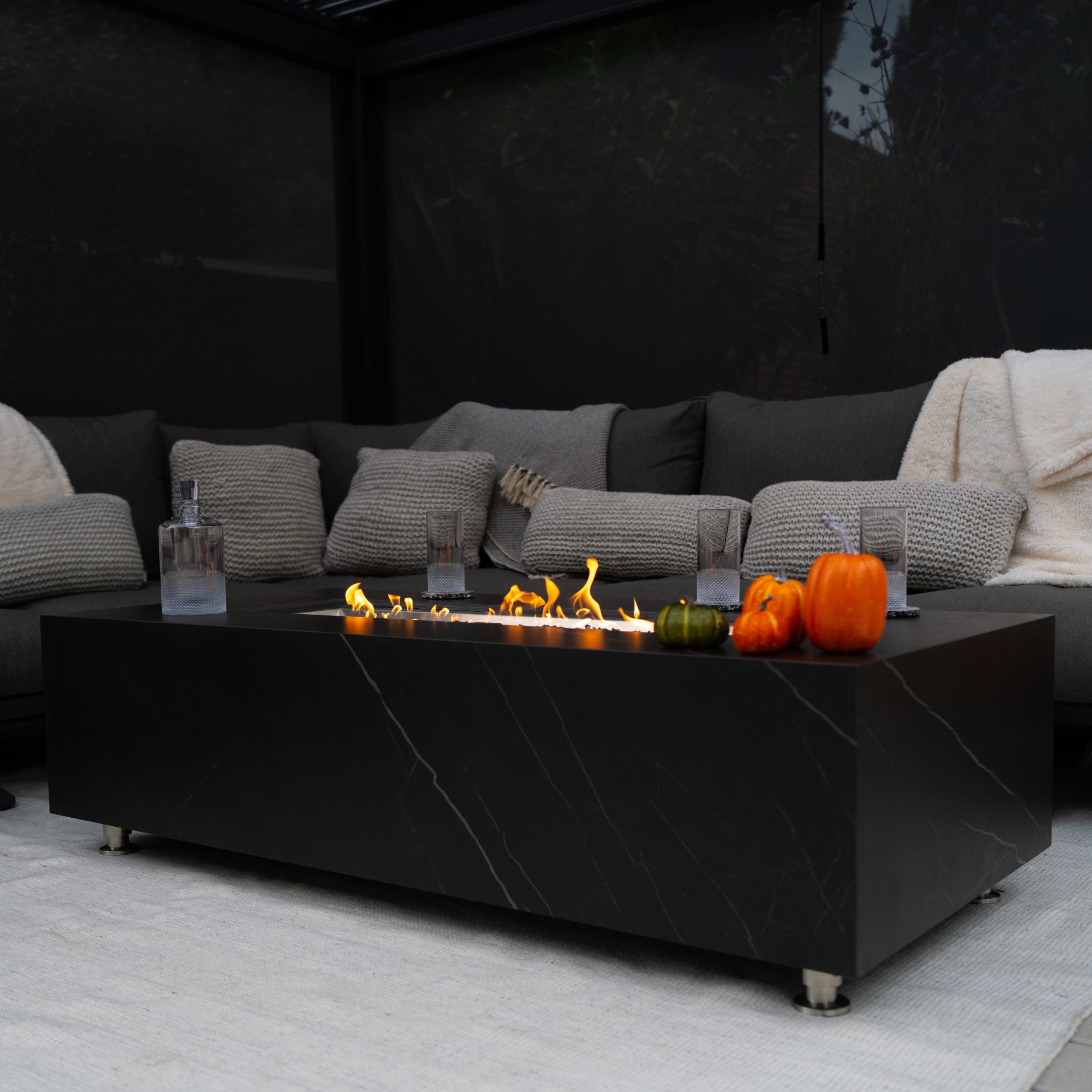 Close up of our Victoria firepit from Suns Lifestyle