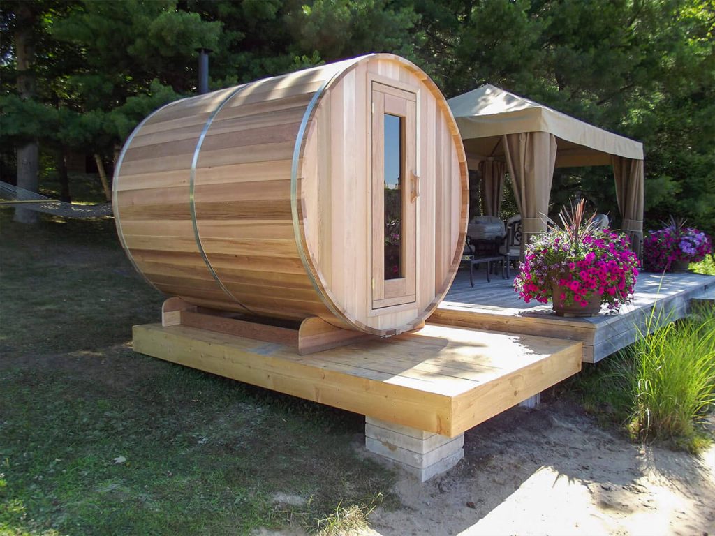 Barrel Sauna Red Cedar Outback 365