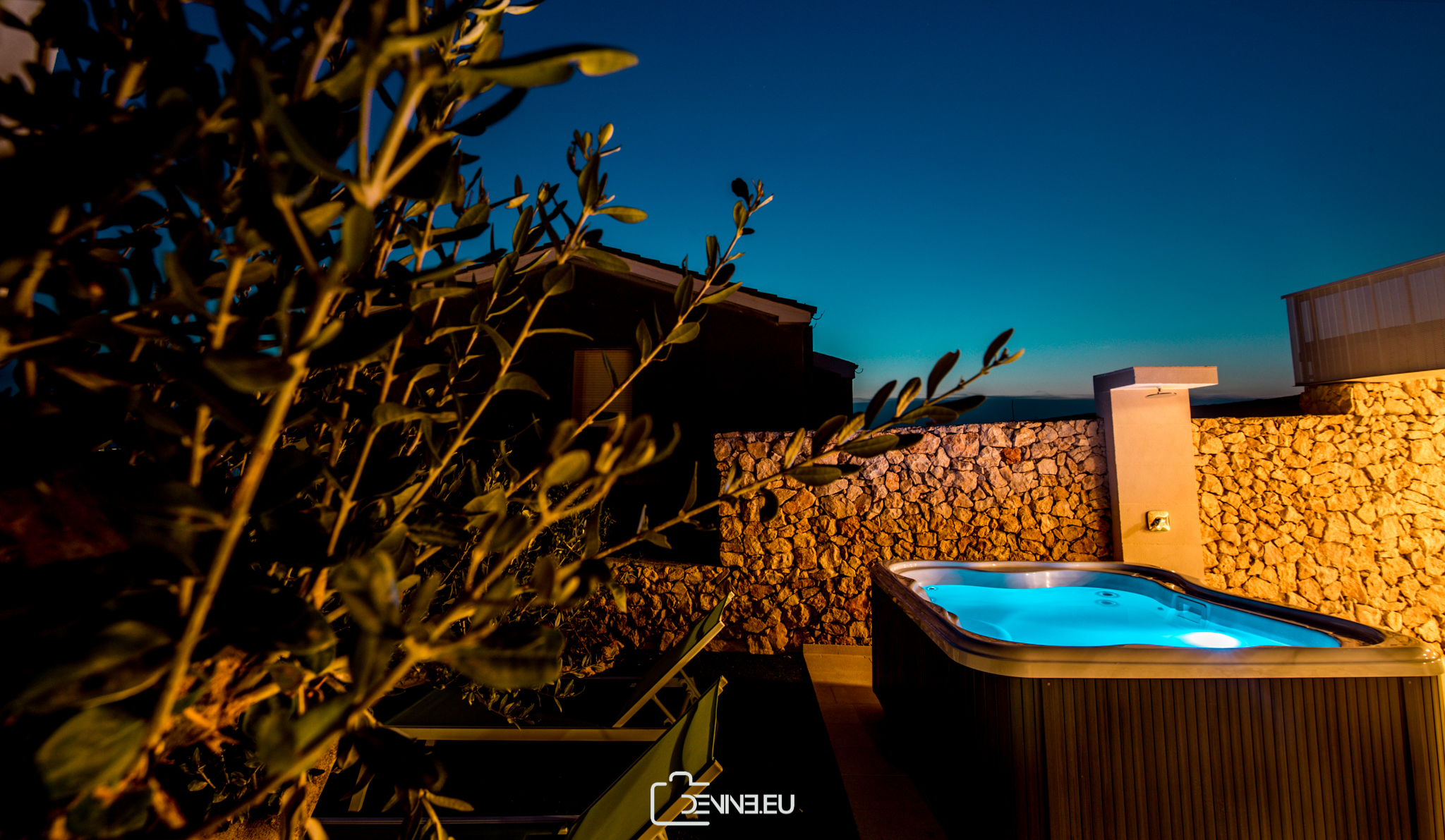 Jacuzzi hot tub in rental property