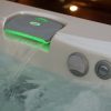 Muti-coloured waterfall lighting