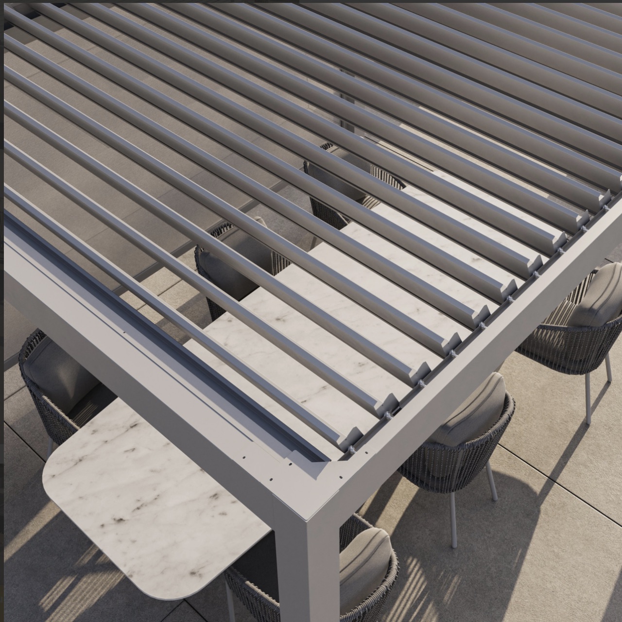 LUXE MANUAL LOUVERED ROOF PERGOLA