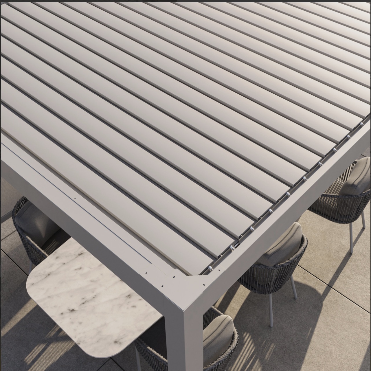 LUXE MANUAL LOUVERED ROOF PERGOLA