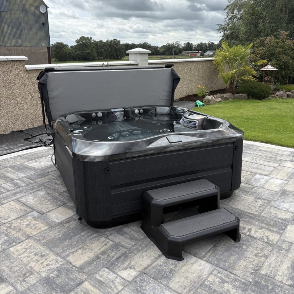 Dungannon patio hot tub Installation