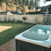 Jacuzzi Kodiak cold plunge installed in a residential garden